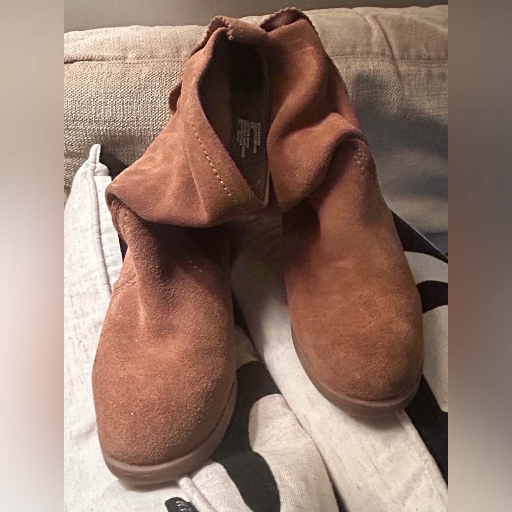 Brown Suede Ankle Boots